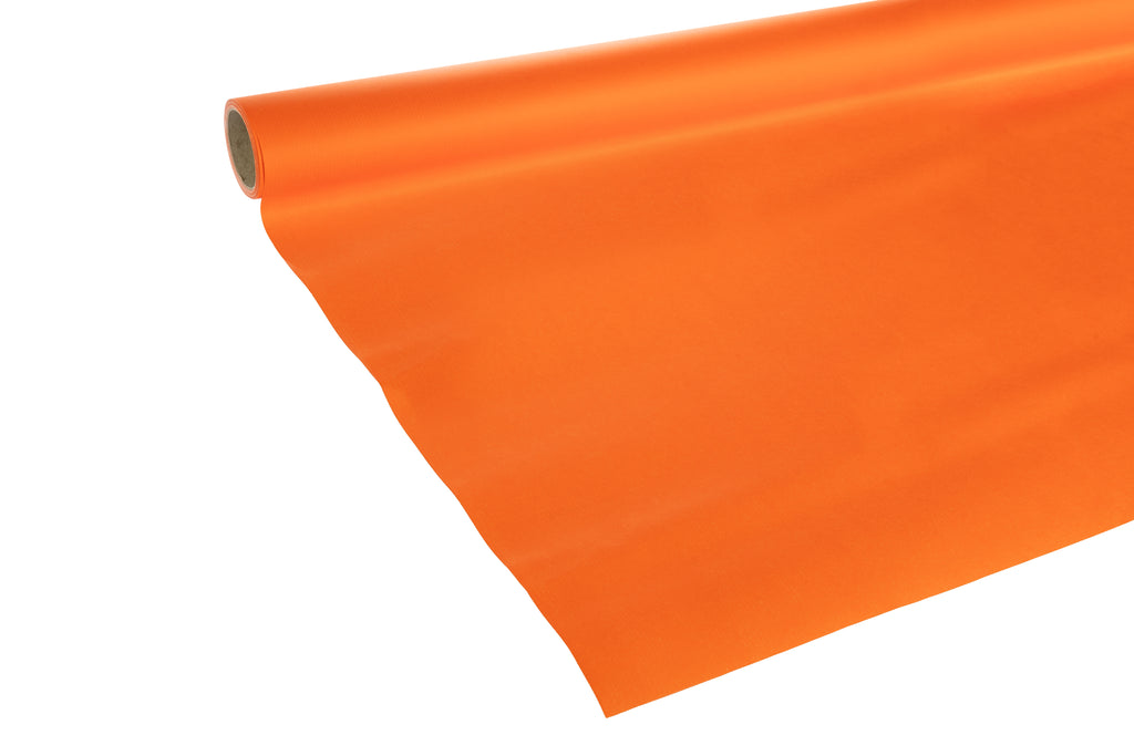 10m roll of Deep Bright Orange Recyclable Kraft Paper